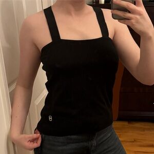 Vintage Salvatore Ferragamo Black Camisole Top